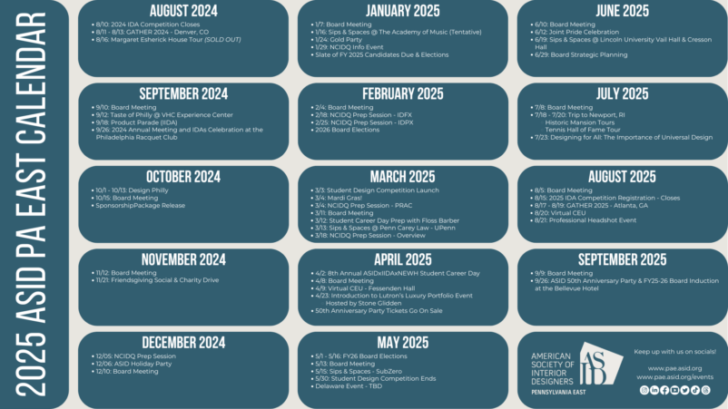 FY24-25 Calendar at a Glance